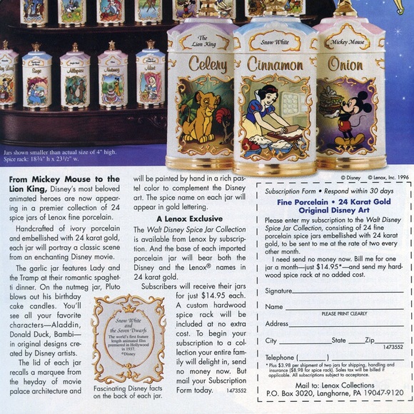 LENOX Vintage Disney Spice Jar Collection 1995 Pluto Porcelain Spice Jar Nutmeg - Picture 8 of 8